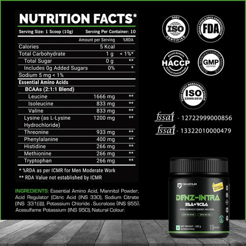 Denzour Nutrition Denziso EAA + BCAA