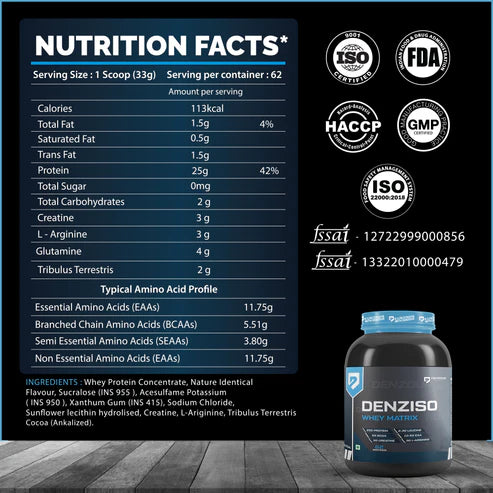 Denzour Nutrition Denziso Whey Matrix