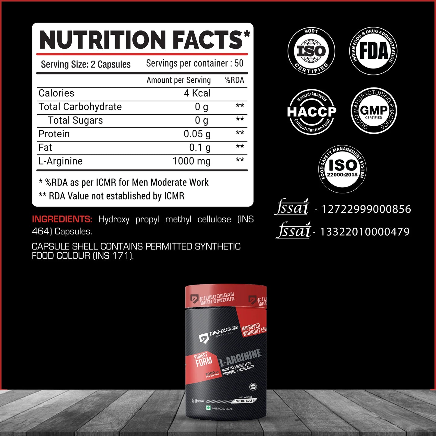 Denzour Nutrition L-Arginine