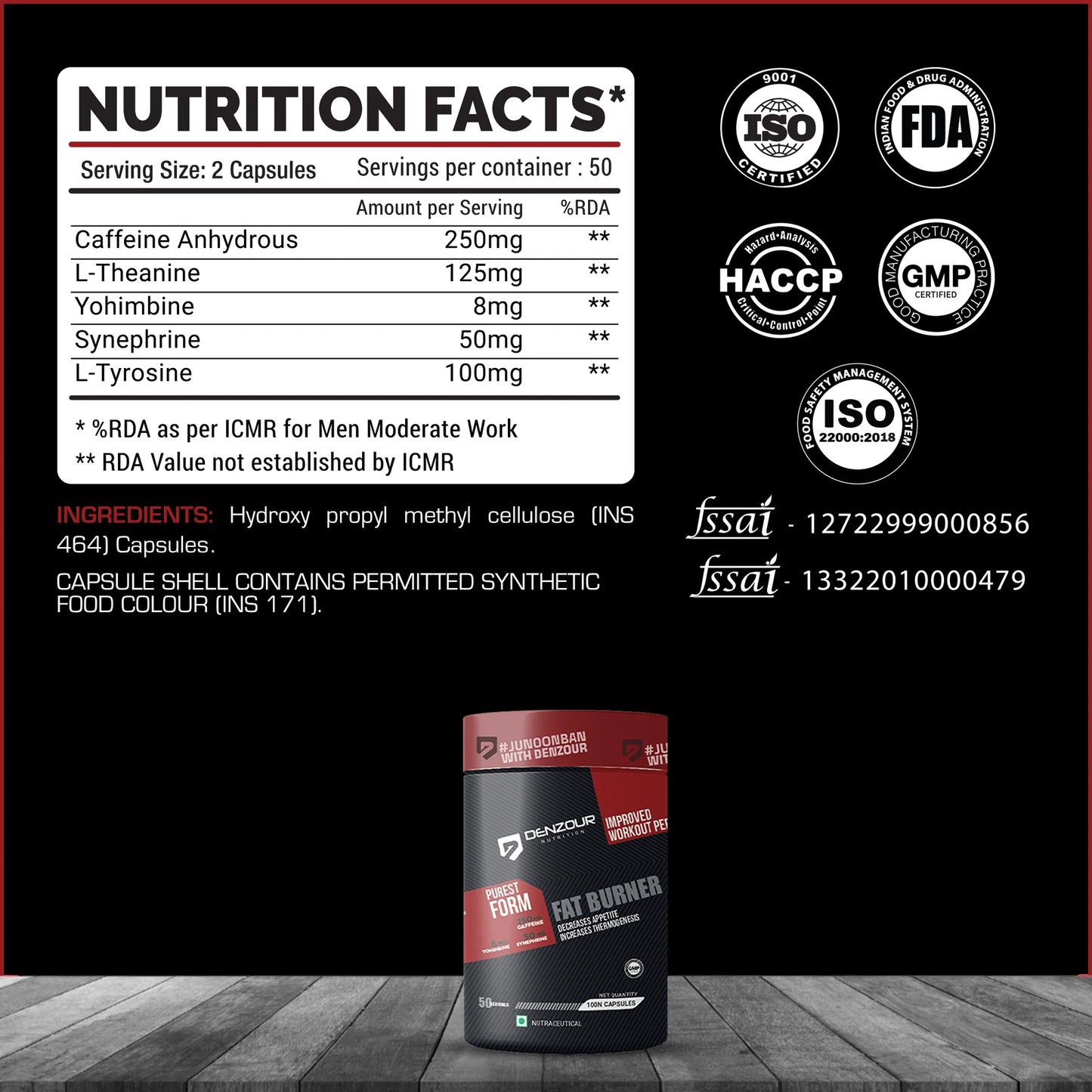 Denzour Nutrition Fat Burner
