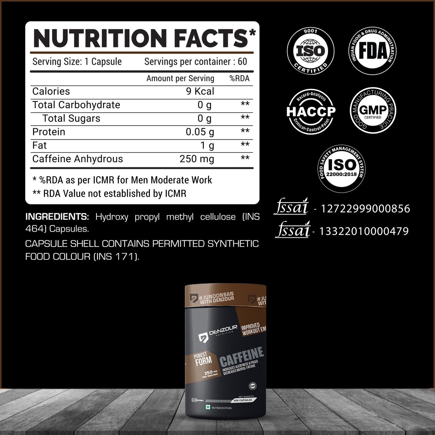 Denzour Nutrition Caffeine