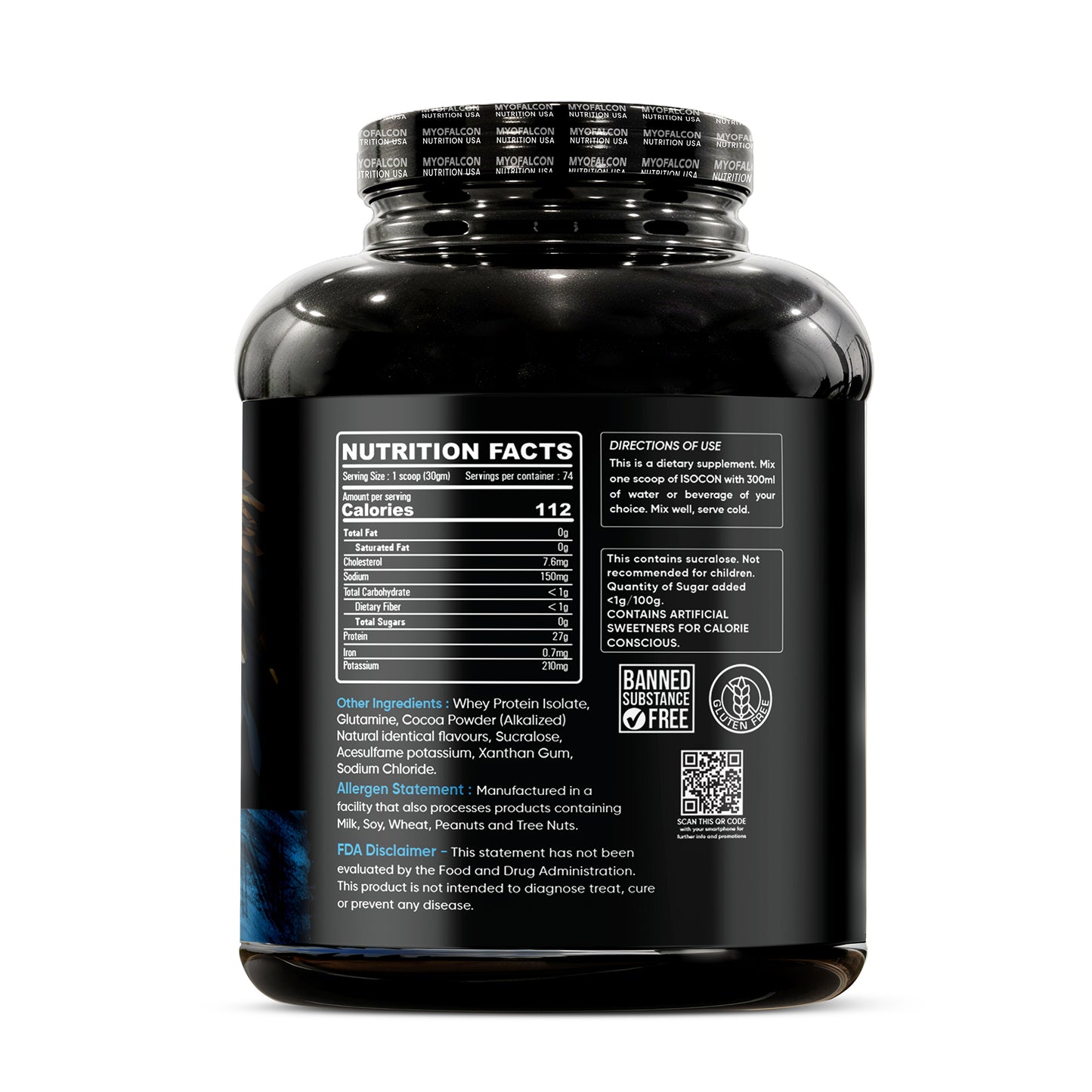 Myofalcon Nutrition Whey Protein Isolate