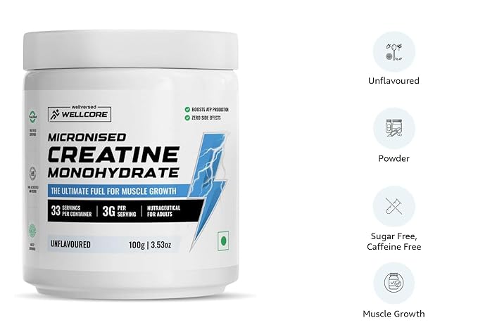 Wellcore Micronised Creatine Monohydrate