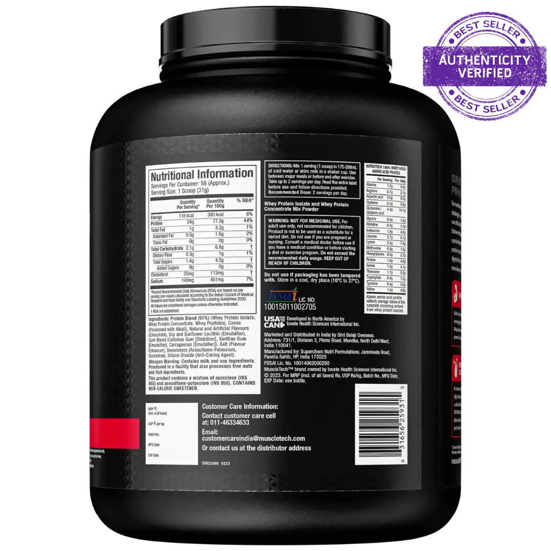 Muscletech™ Nitro-Tech™ 100% Whey Gold