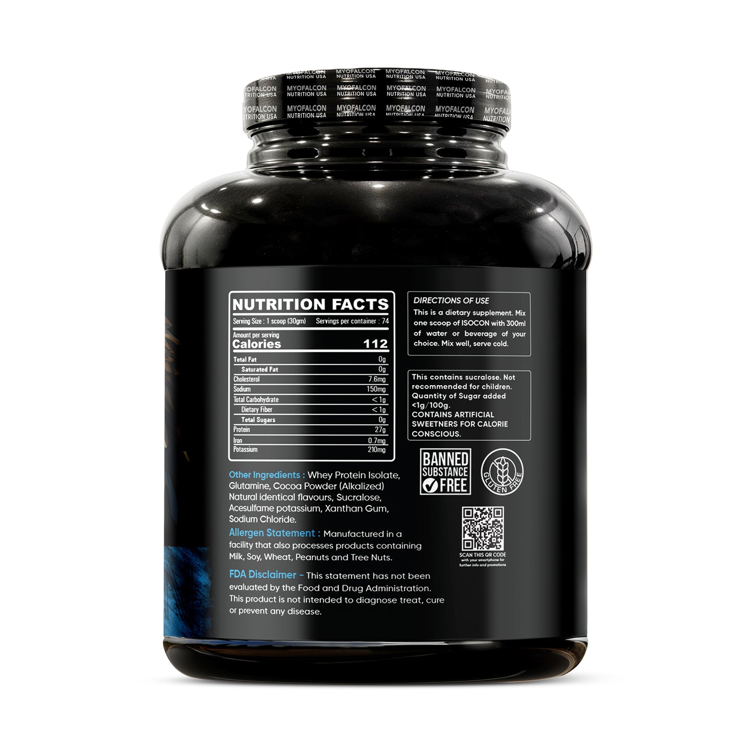 Myofalcon Nutrition Whey Protein Isolate