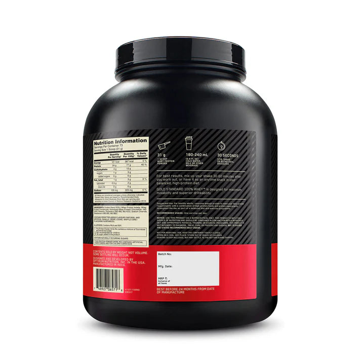 Optimum Nutrition Gold Standard 100% Whey Protein Powder