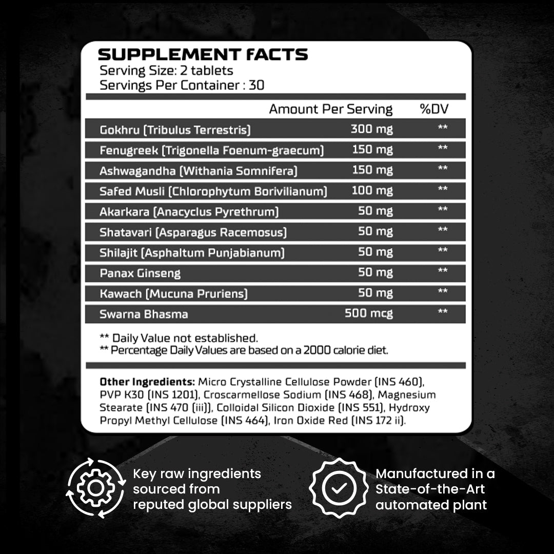 Absolute Nutrition Testo Bang – 60 Veg Tablets