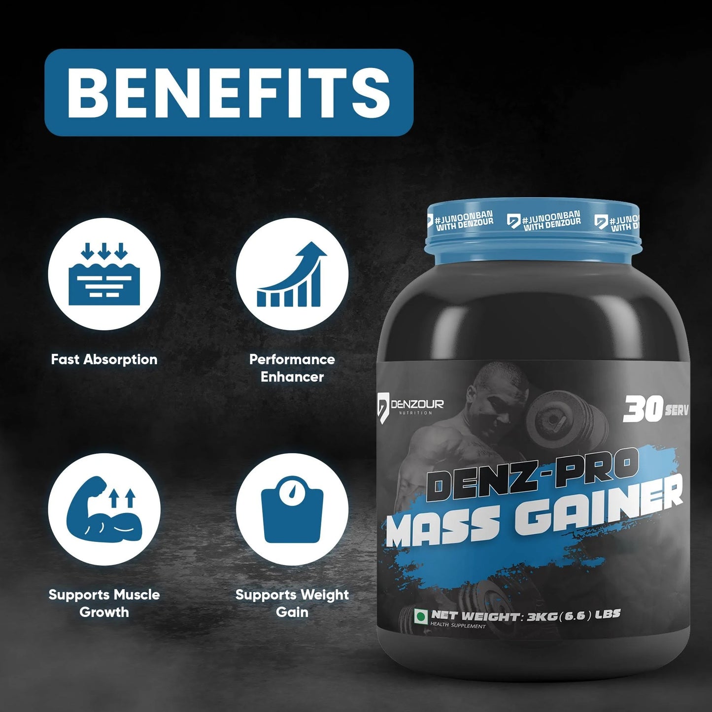 Denzour Nutrition Denz-Pro Mass Gainer