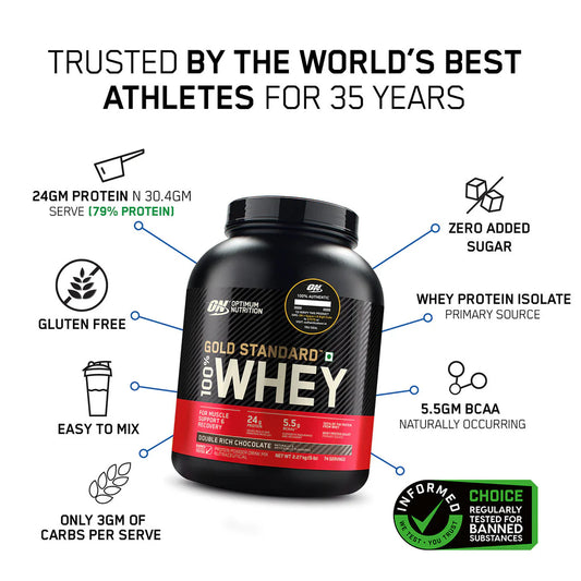 Optimum Nutrition Gold Standard 100% Whey Protein Powder