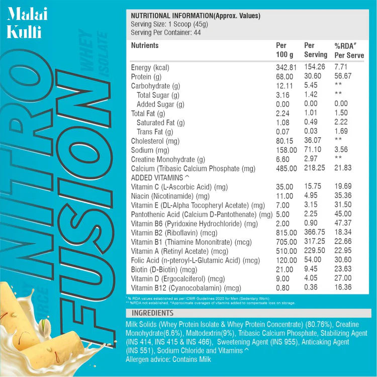 HealthFarm Nutrition Nitro Fusion