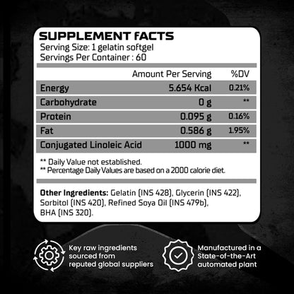 Absolute Nutrition CLA Weight Loss – 60 Veg Capsules