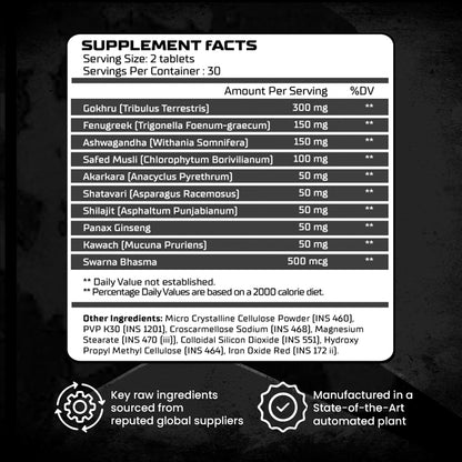Absolute Nutrition Testo Bang – 60 Veg Tablets
