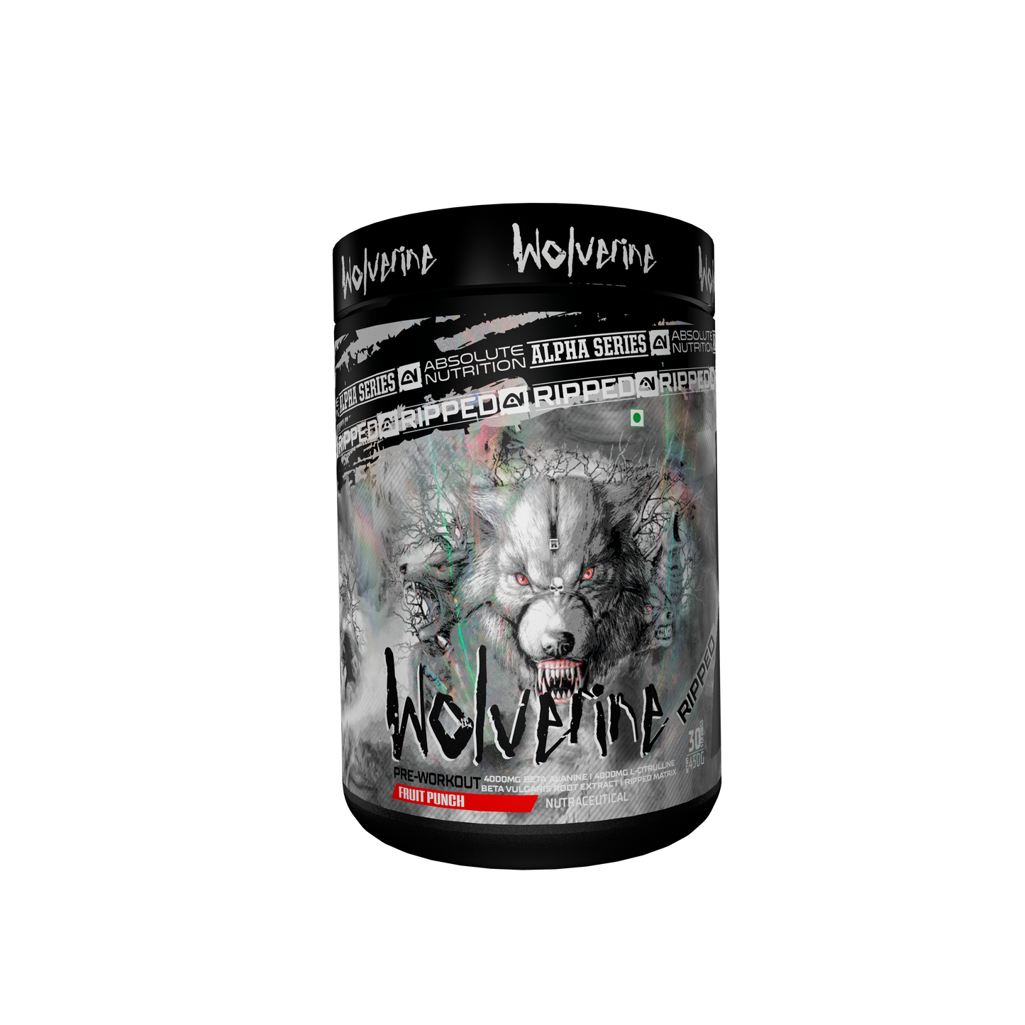 Absolute Nutrition Pre Workout Ripped Wolverine 450 GMS