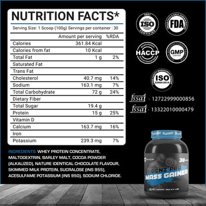 Denzour Nutrition Denz-Pro Mass Gainer
